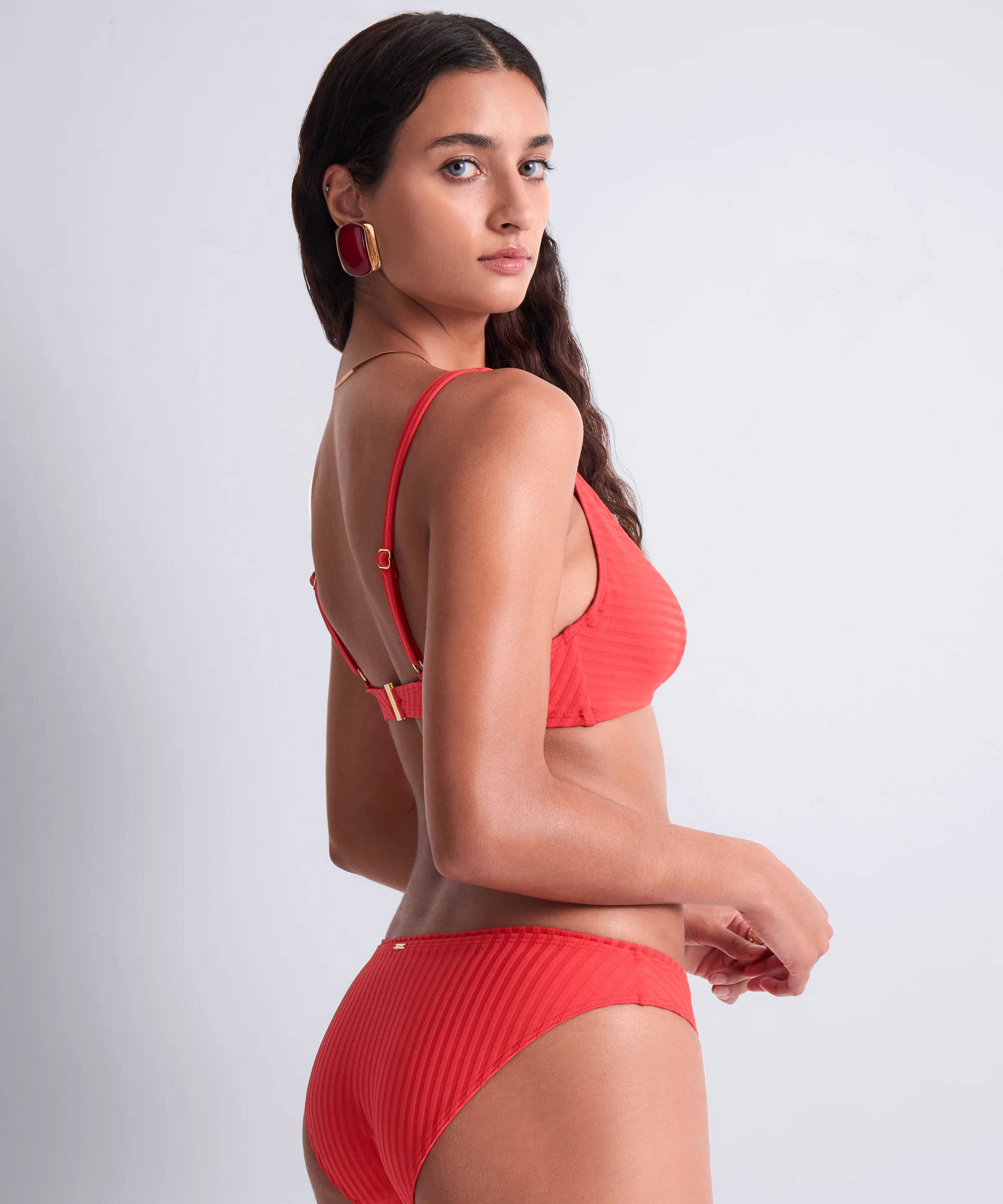 Sun Pop Bas de maillot de bain brésilien Corail - Image 3