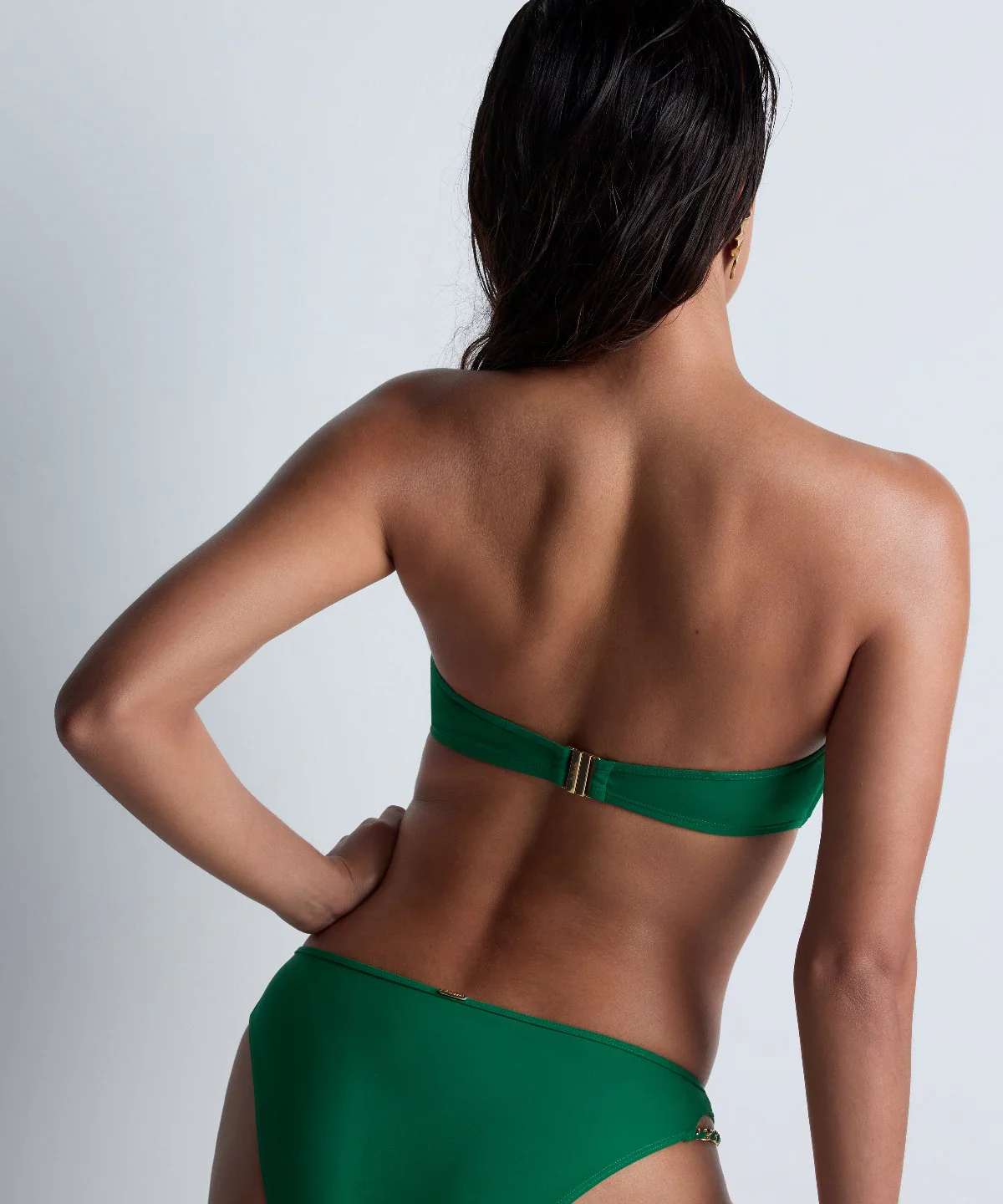 Sparkling Treasure Haut de maillot de bain Bandeau souple Palm Green - Image 4