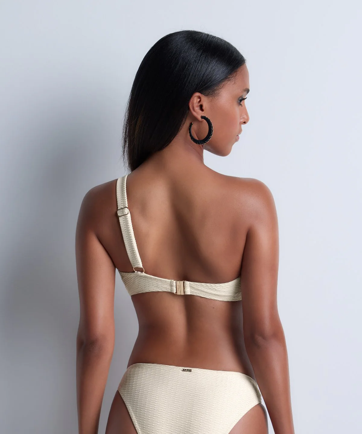 Shimmering Waters Haut de maillot de bain Brassière Golden White - Image 4