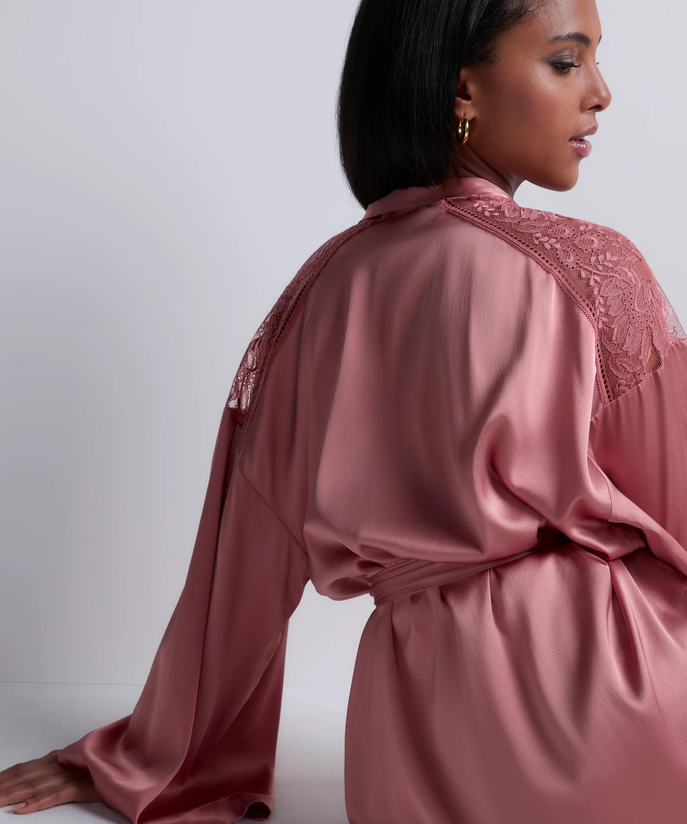 Midnight Whisper Kimono Warm Pink - Image 5