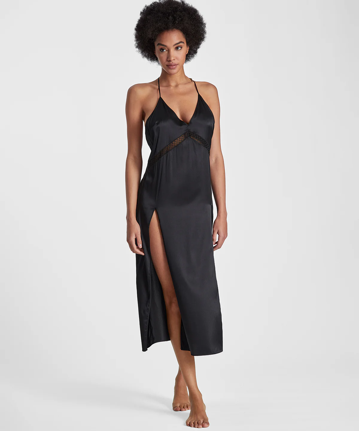Silk Desire Nuisette longue Noir - Image 2