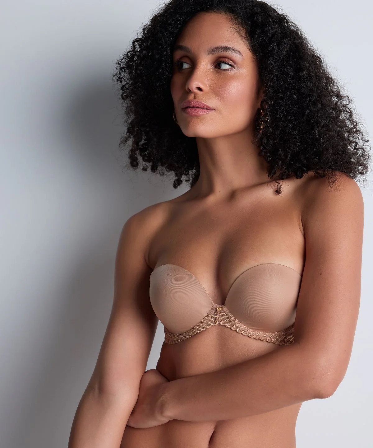 Sheer Emotion Soutien-gorge Bandeau plunge Sand - Image 3