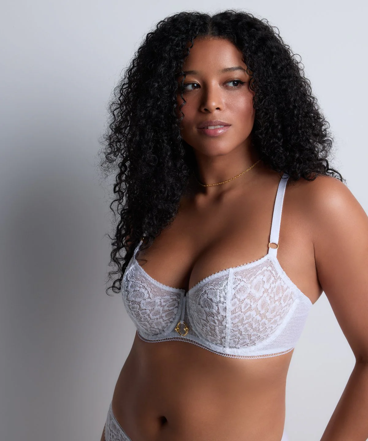 Illusion Fauve Soutien-gorge Corbeille avec armatures White - Image 3