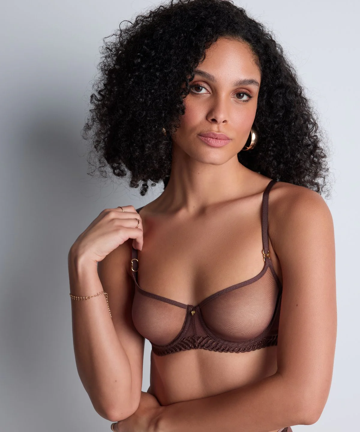 Sheer Emotion Soutien-gorge Corbeille avec armatures Sepia - Image 3