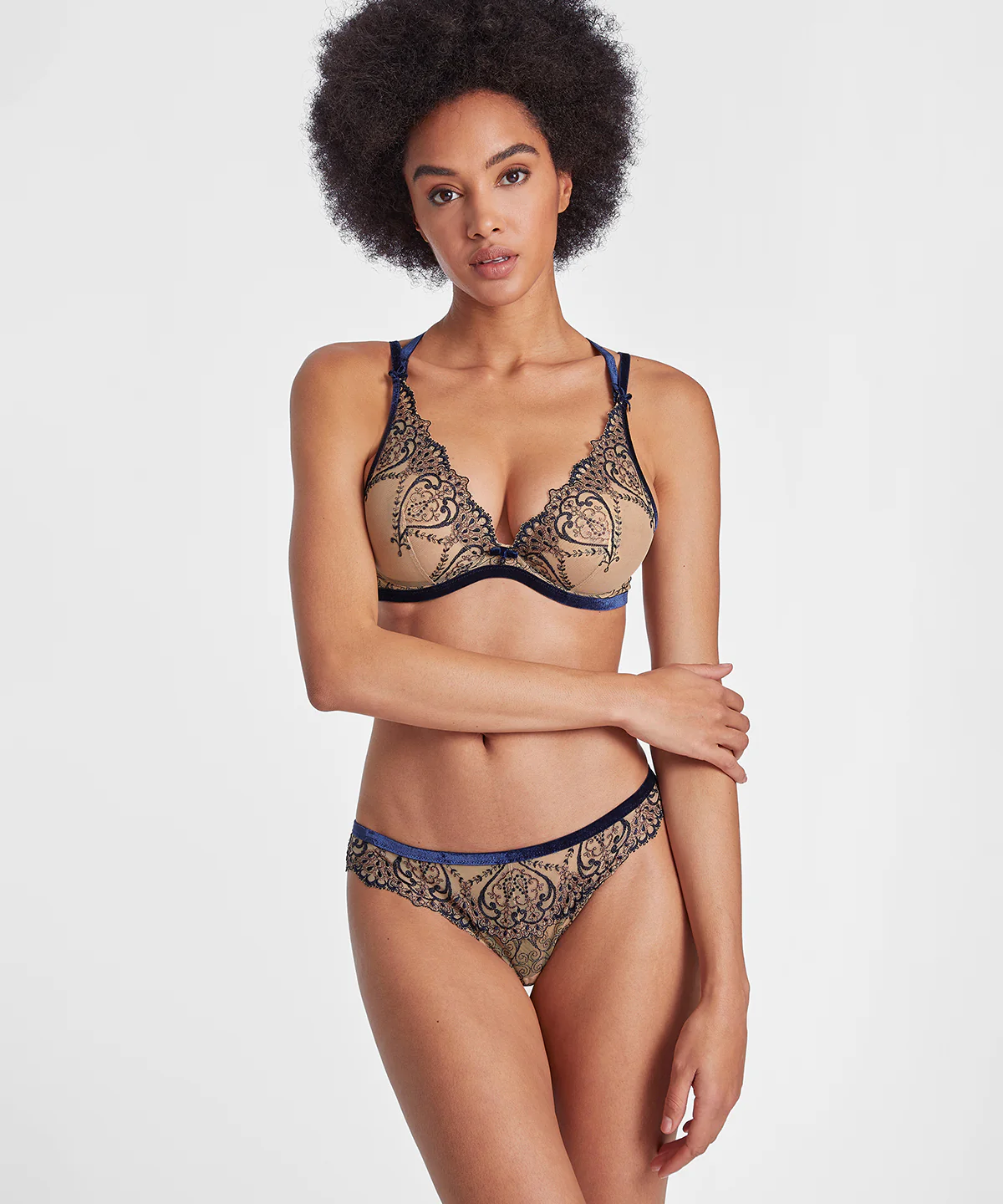 Coeurs Enlacés Soutien-gorge Push-up coques Nightfall - Image 4
