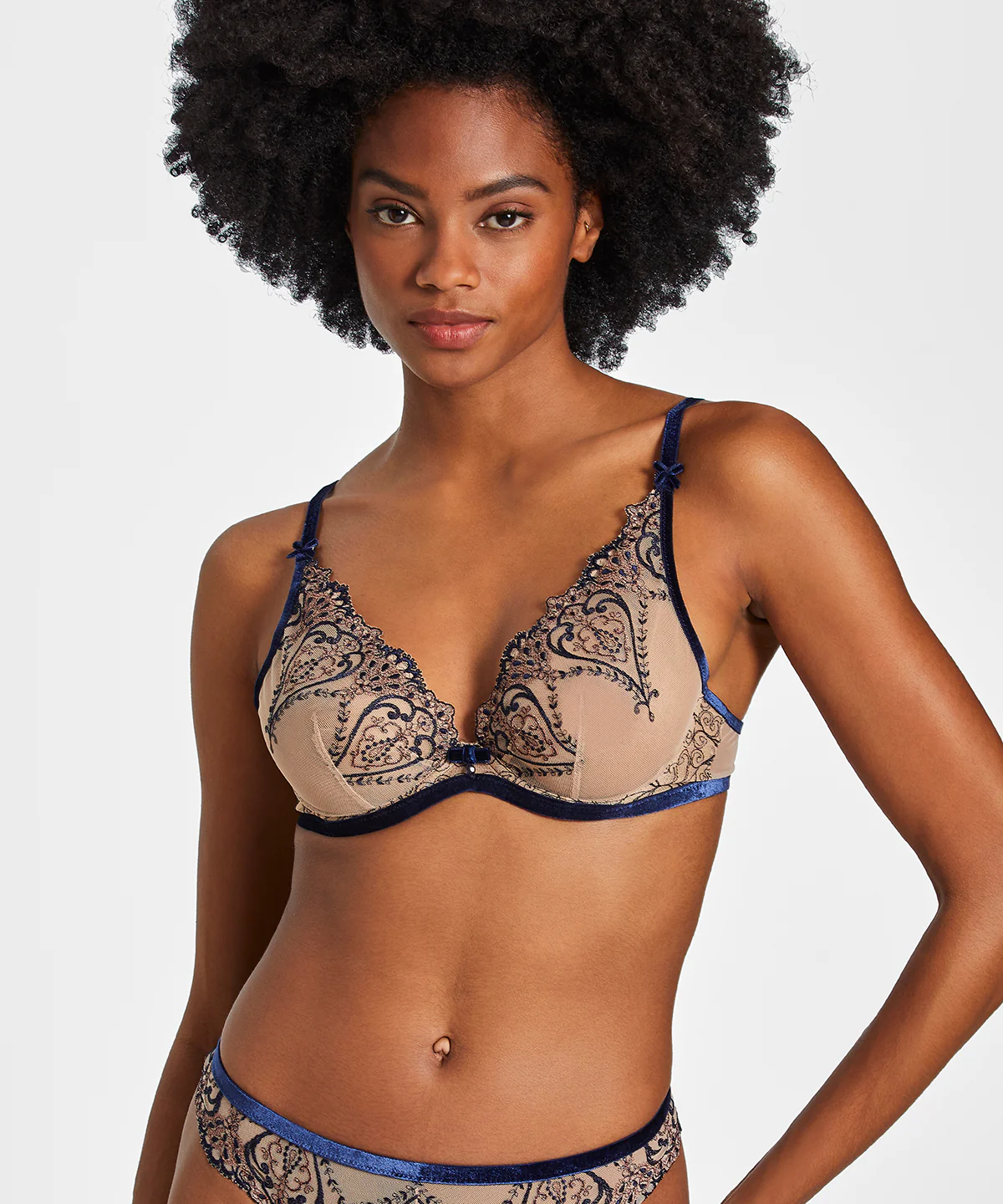 Coeurs Enlacés Soutien-gorge Triangle avec armatures Nightfall - Image 3