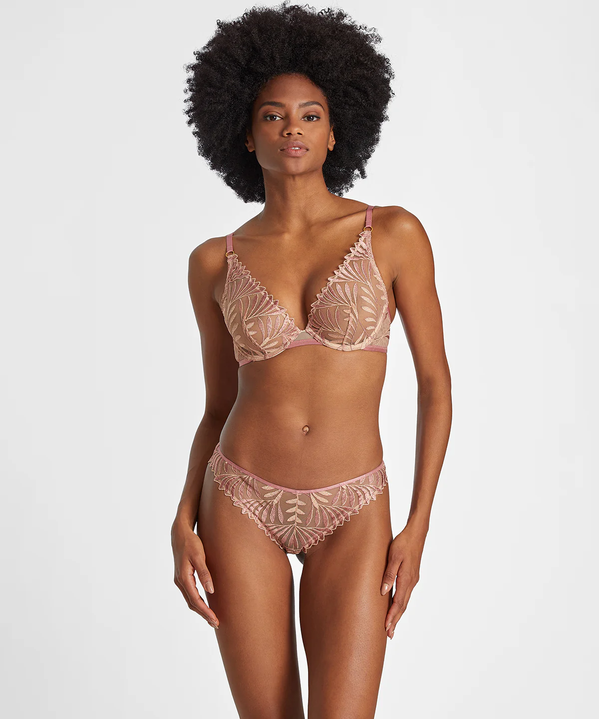 Sensory Illusion Soutien-gorge Triangle avec armatures Silk Rose - Image 2