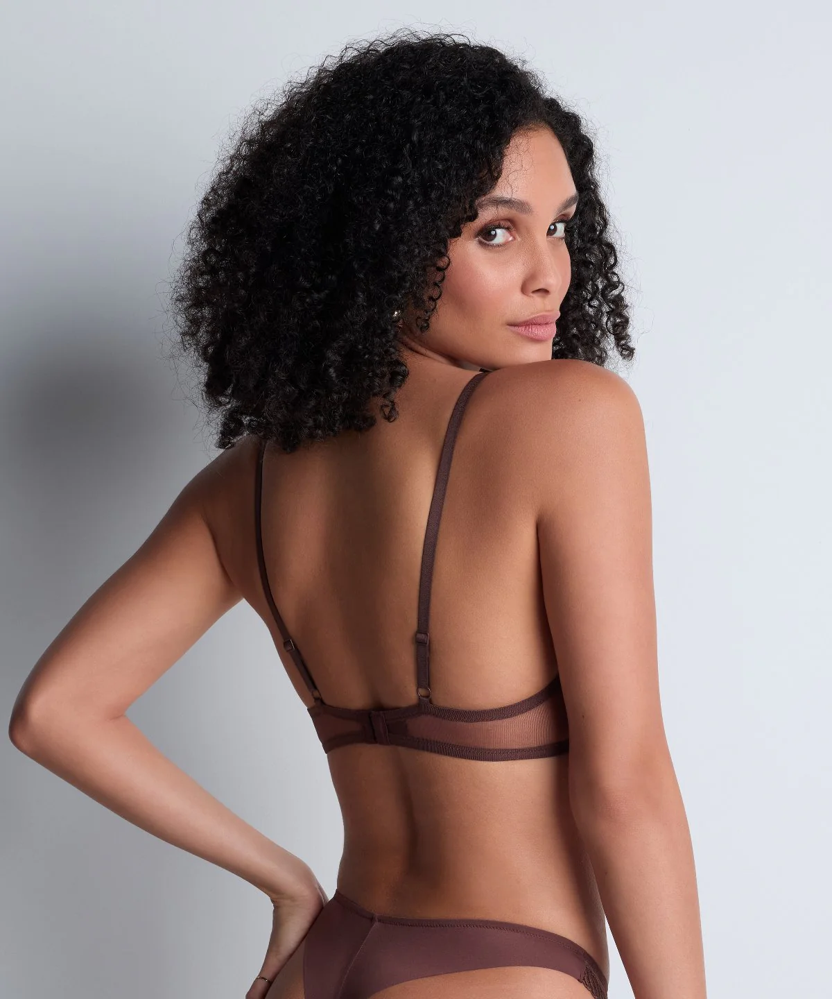 Sheer Emotion Tanga Sepia - Image 4