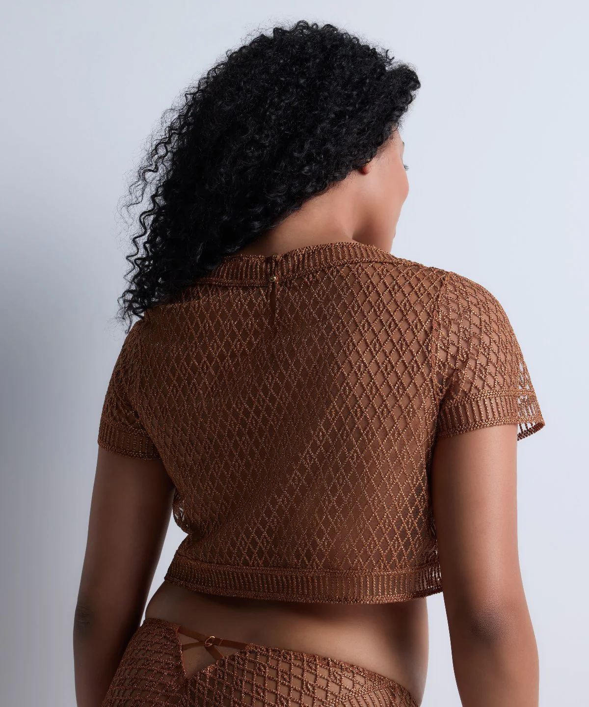 Stardust Dream Top manches courtes Amber Gold - Image 6